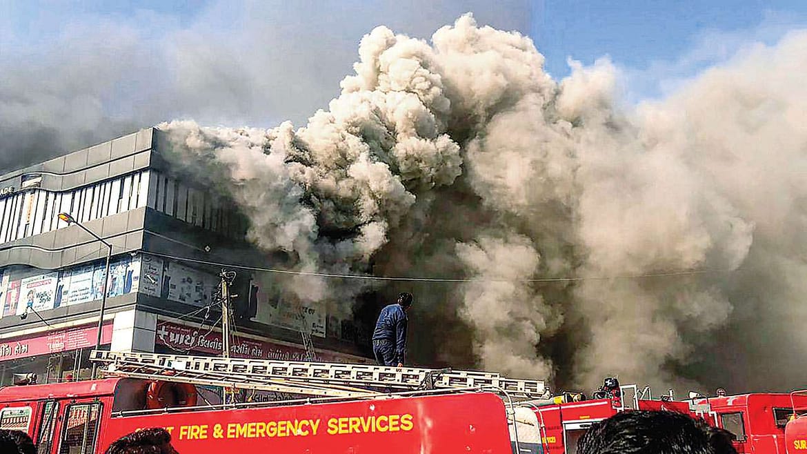 20 Killed in Massive Blaze at Coaching Center in Surat